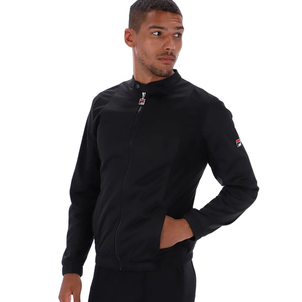 Fila Ricky Cut & Sew Panel Track Top Jacket Black