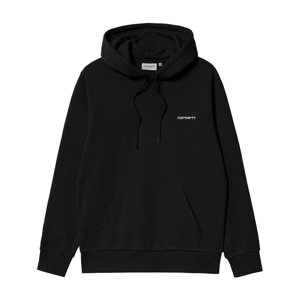 Carhartt WIP Hooded Script Embroidery Sweat Black/White