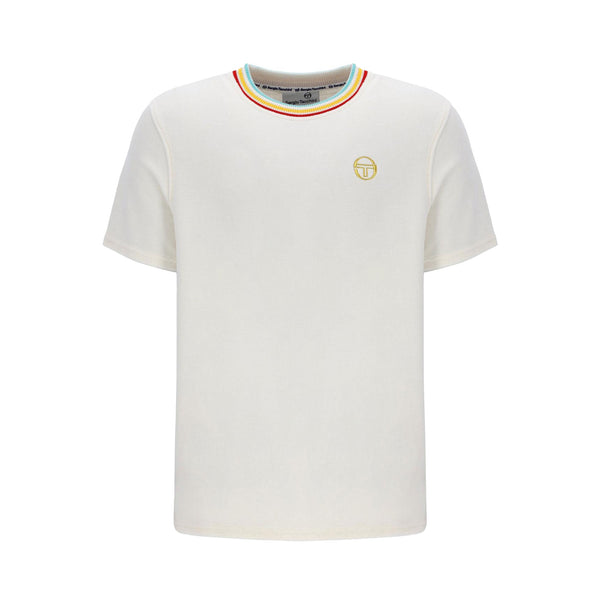 Sergio Tacchini Slice Velour T-Shirt Gardenia/Gold