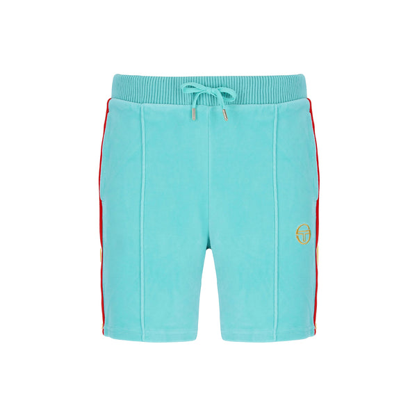 Sergio Tacchini Slice Velour Shorts Pool Blue