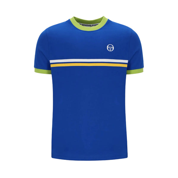 Sergio Tacchini Supermac T-Shirt Nautical Blue/Dark Citron/Daffodill