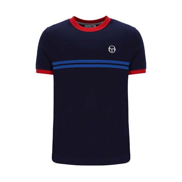 Sergio Tacchini Supermac T-Shirt Maritime Blue/Adrenaline Rush/Nautical