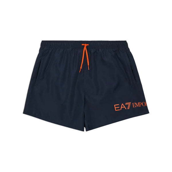 EA7 Emporio Armani Logo Swim Shorts Armani Blue/Tanger