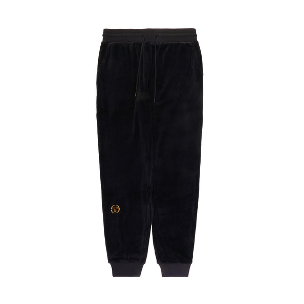 Sergio Tacchini Court TP Velour Track Pants Jogger Black