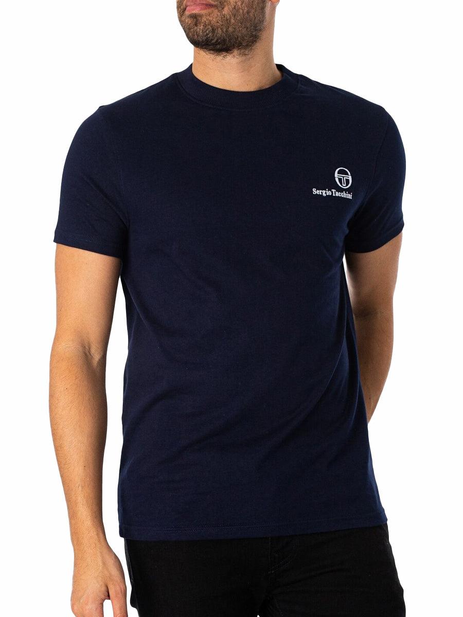 Sergio Tacchini Felton T-Shirt - Maritime Blue-SPIRALSEVEN DESIGNER MENSWEAR UK