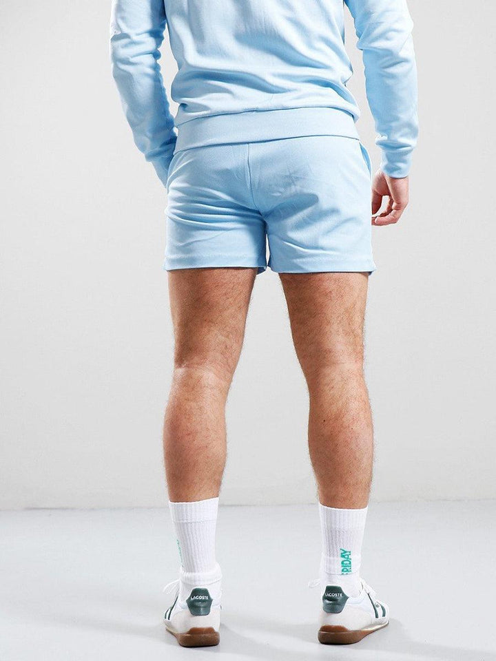 Sergio Tacchini Supermac Tennis Shorts - Clear Sky/Pearled Ivory-SPIRALSEVEN DESIGNER MENSWEAR UK