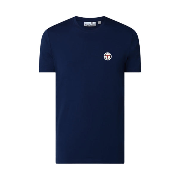 Sergio Tacchini Vines T-Shirt Maritime Blue-SPIRALSEVEN DESIGNER MENSWEAR UK