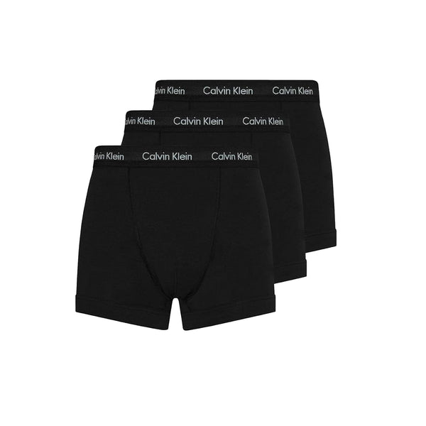 Calvin Klein Cotton Stretch 3 Pack Boxer Briefs Black