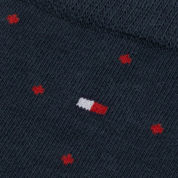 Tommy Hilfiger Two Pack Knitted Dot Socks Navy-UK 9-11-SPIRALSEVEN DESIGNER MENSWEAR UK