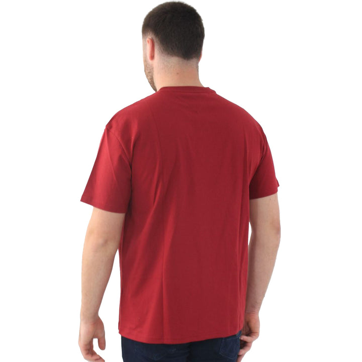 Tommy Jeans Gold Signature T-Shirt Regatta Red-SPIRALSEVEN DESIGNER MENSWEAR UK