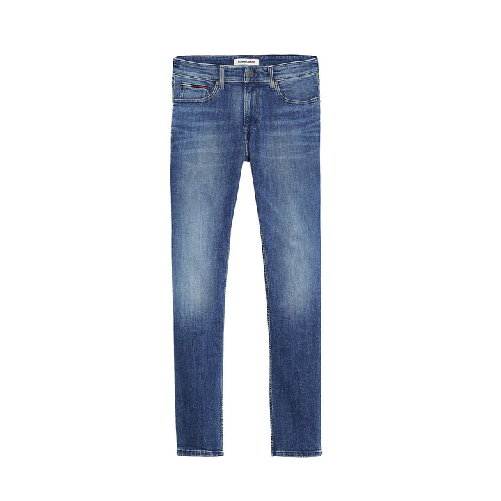 Tommy Jeans Scanton Slim Stretch Jeans Dynamic Jacob Mid Blue Stretch-SPIRALSEVEN DESIGNER MENSWEAR UK