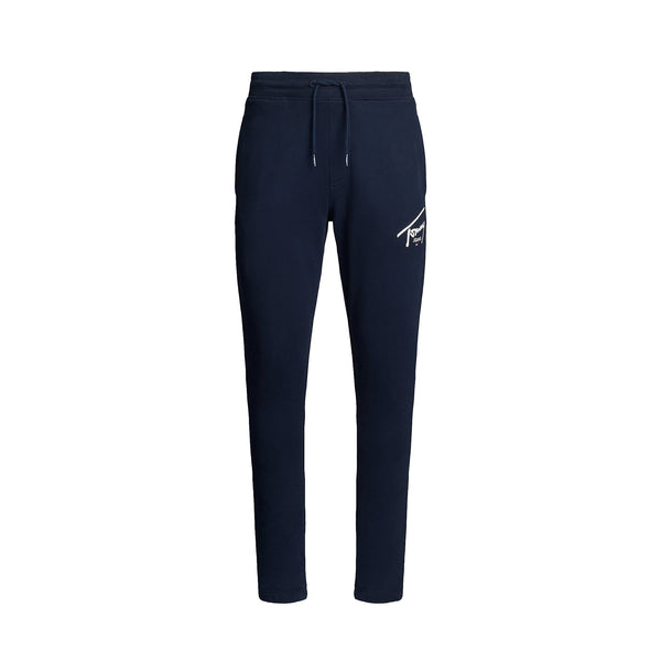 Tommy Jeans Signature Logo Graphic Slim Joggers Dark Night Navy-SPIRALSEVEN DESIGNER MENSWEAR UK