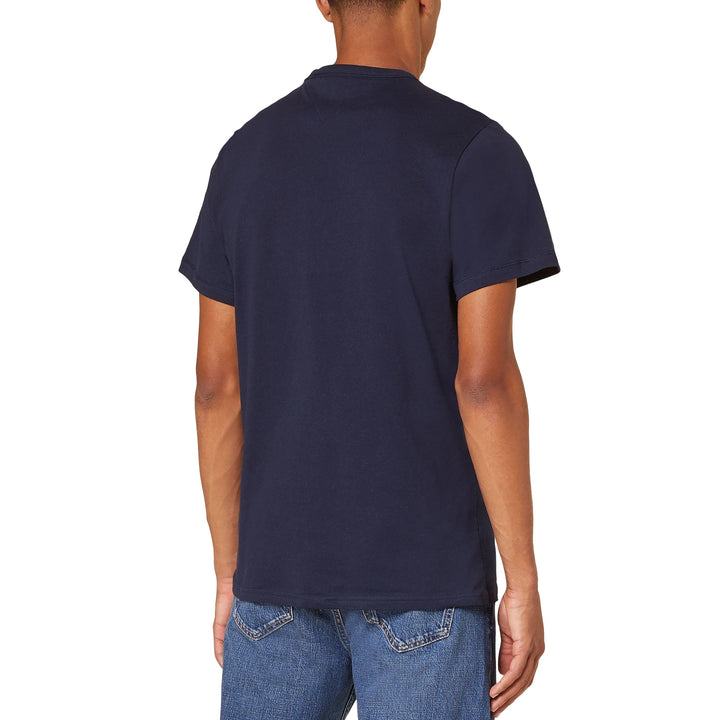 Tommy Jeans Slim Rib T-Shirt Dark Night Navy-SPIRALSEVEN DESIGNER MENSWEAR UK