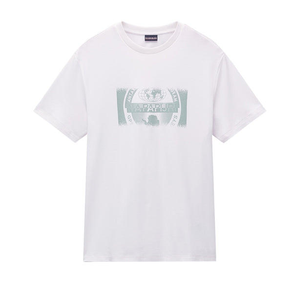 Napapijri S Vanni Graphic T-Shirt White