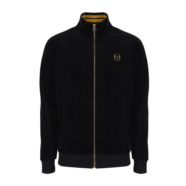 Sergio Tacchini Court Velour Track Top Jacket Black