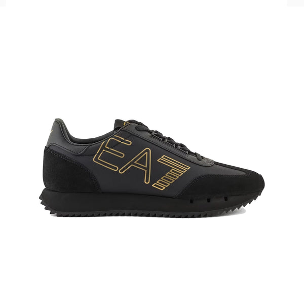 EA7 Emporio Armani Vintage Trainers Triple Black/Gold