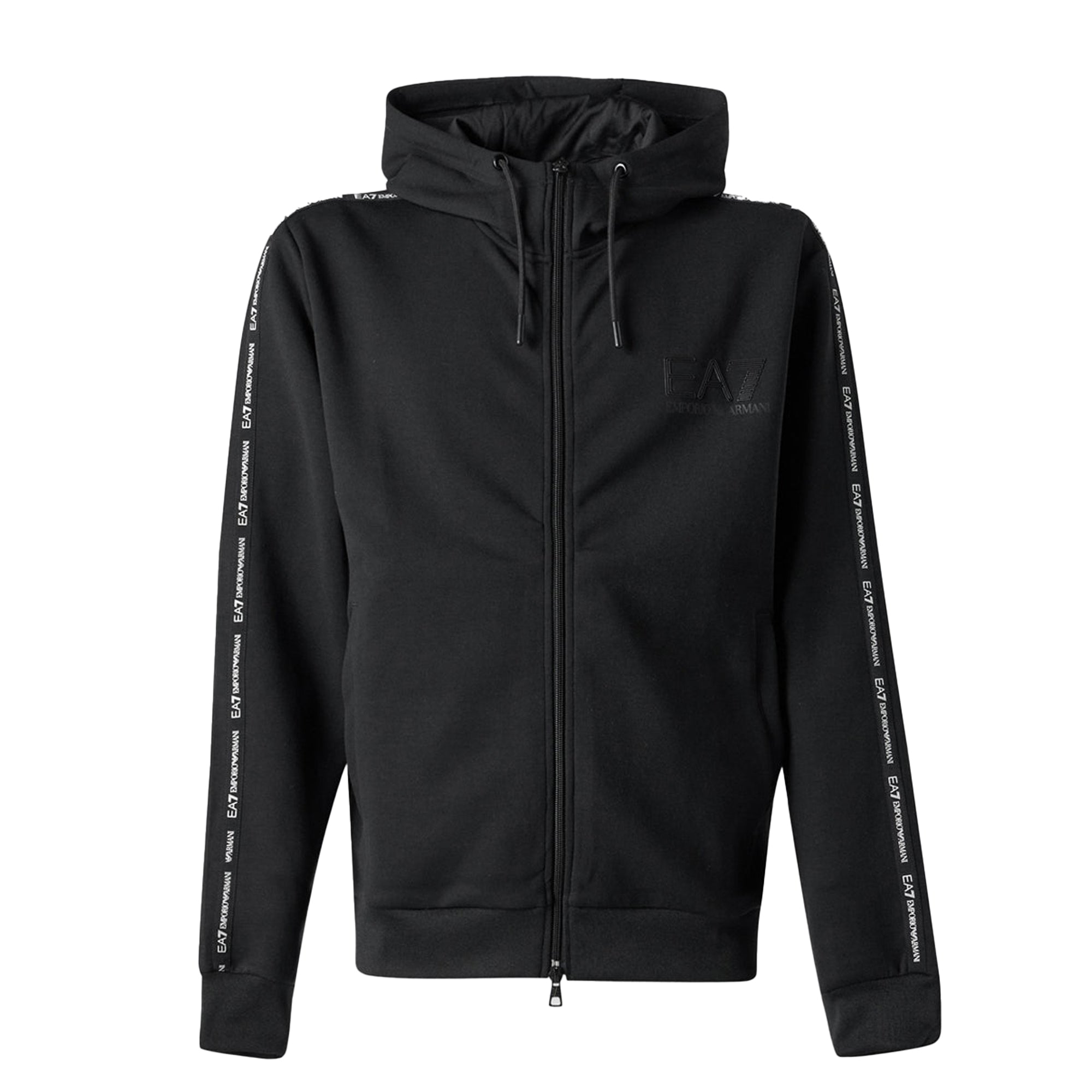 Ea7 emporio armani logo hoodie black online