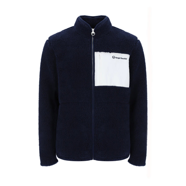 Sergio Tacchini Whitman Borg Fleece Jacket Maritime blue/Gardenia